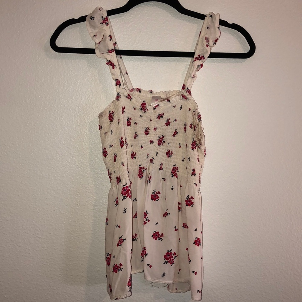 flowy, flower tank top